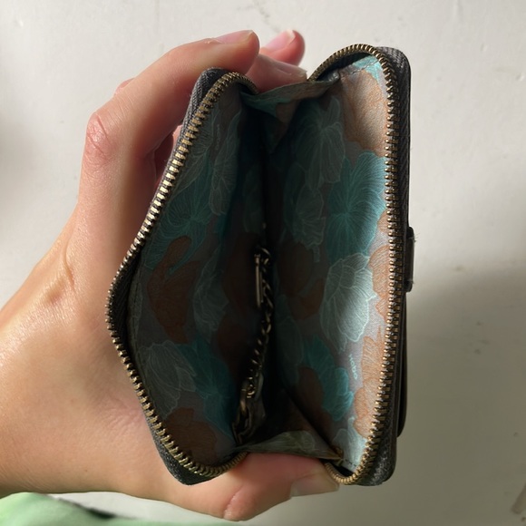 Small Grey/Gray Hobo Card ID Wallet Coin purse - Picture 5 of 6